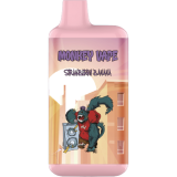 Одноразовый вейп Monkey Vape 5% (от 4200 - 8000 затяжек) АКЦИЯ "Strawb