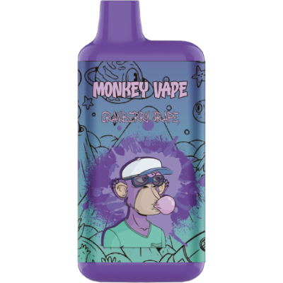 Одноразовый вейп Monkey Vape 5% (от 4200 - 8000 затяжек) "Cranberry Gr