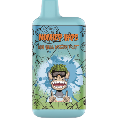Одноразовый вейп Monkey Vape 5% (от 4200 - 8000 затяжек) "Kiwi Guava P