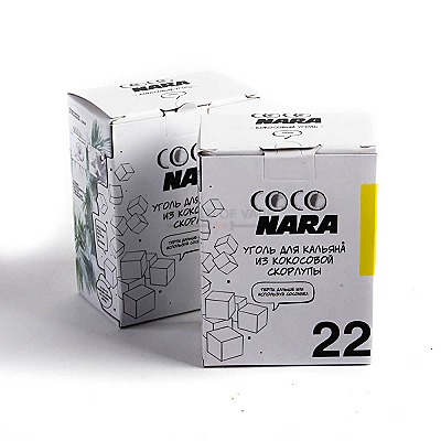 Уголь для кальяна Coco Nara ( 24 кубика 22 мм )