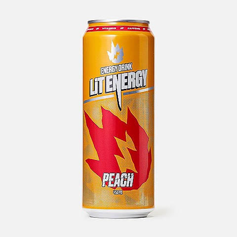 Напиток безалкогольный тонизирующий энергетический "LIT ENERGY PEACH MANGO" персик манго 0,45 мл