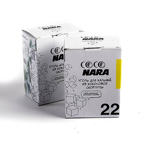 Уголь для кальяна Coco Nara ( 24 кубика 22 мм )