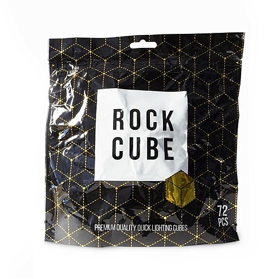 Уголь древесный быстровоспламеняющийся ROCK CUBE 25мм 72шт