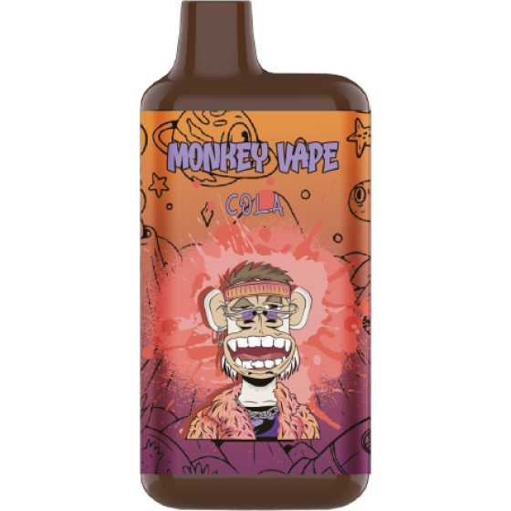 Одноразовый вейп Monkey Vape 5% (от 4200 - 8000 затяжек) "Cola" (Кола)