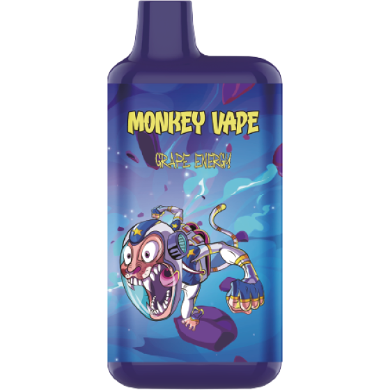 Одноразовый вейп Monkey Vape 5% (от 4200 - 8000 затяжек) АКЦИЯ "Grape 