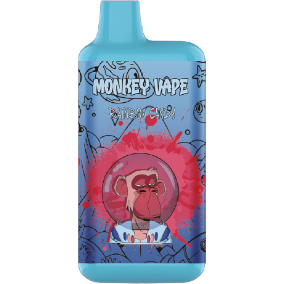 Одноразовый вейп Monkey Vape 5% (от 4200 - 8000 затяжек) "Rainbow cand
