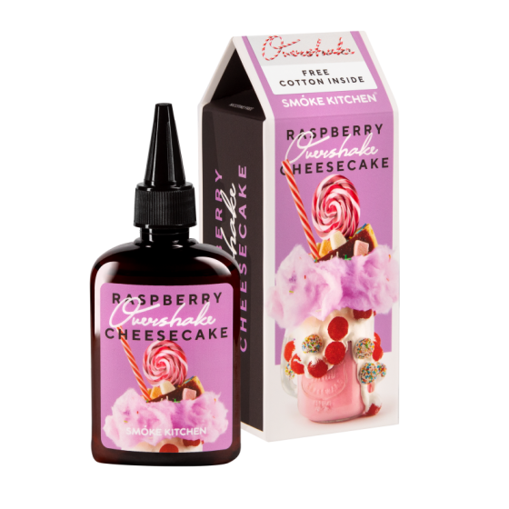 Жидкость Smoke Kitchen x The Milkman OVERSHAKE Raspberry Cheesec