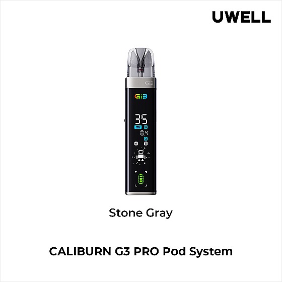 Вейп Uwell CALIBURN G3 PRO ( Каменно-Серый ) Stone-Gray
